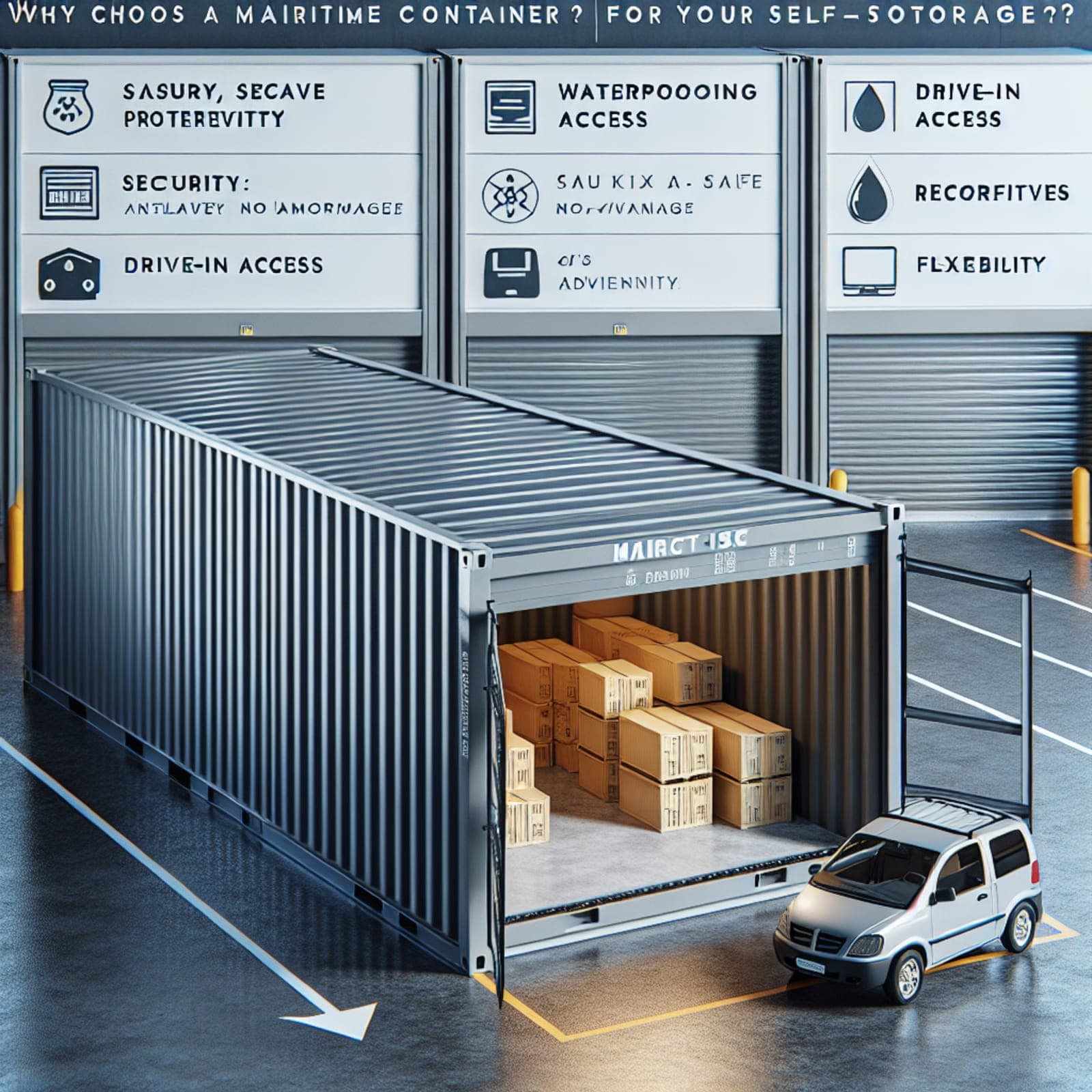 Self-stockage : tous les avantages de containers maritimes Safe Stock