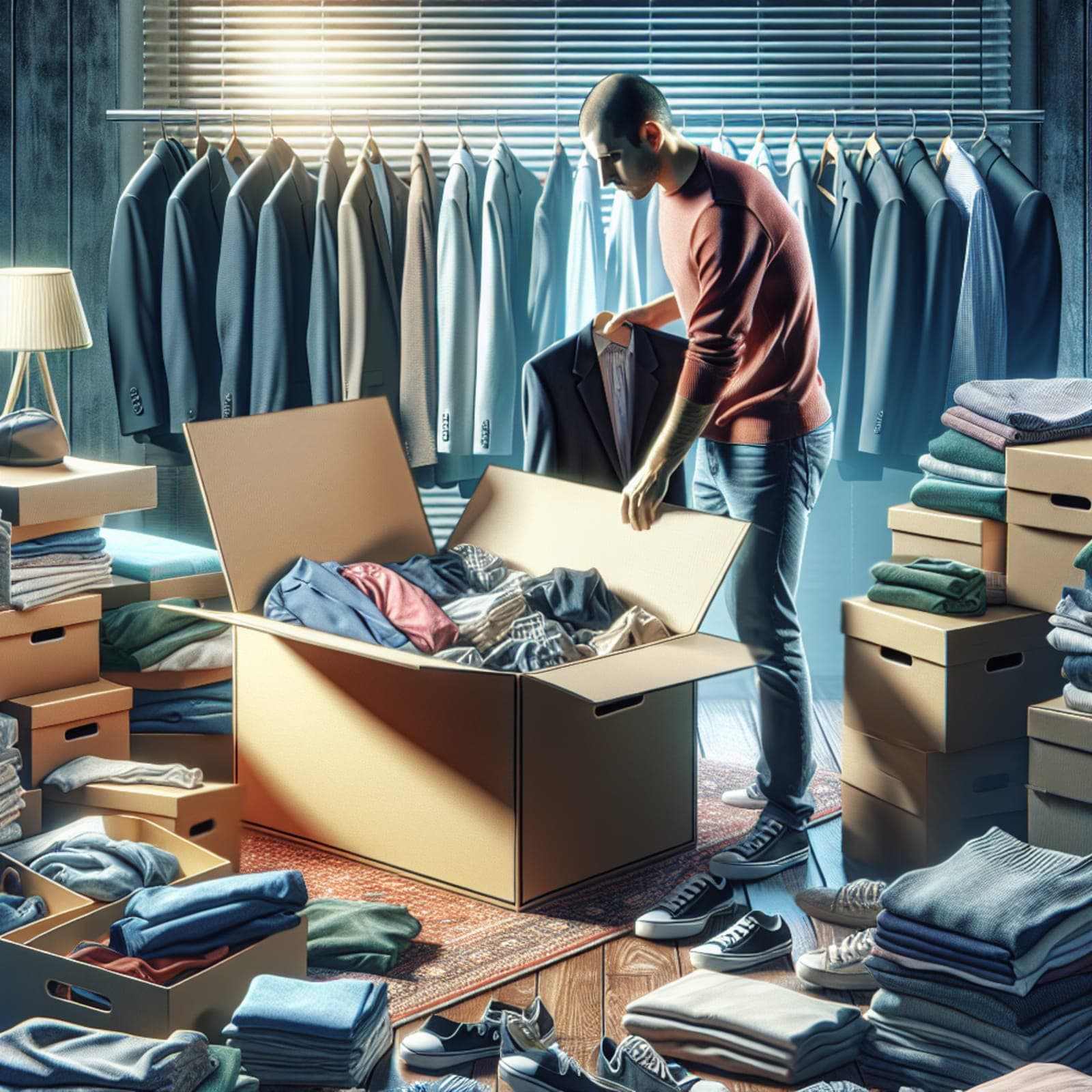 Stocker ses vêtements dans un box de stockage