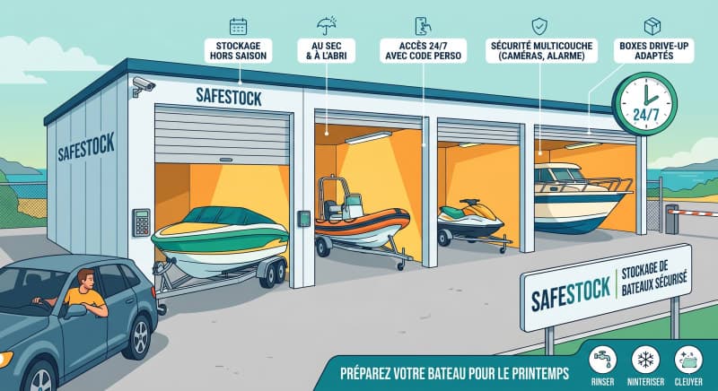 Stocker un bateau : sec, sûr, prêt à naviguer
